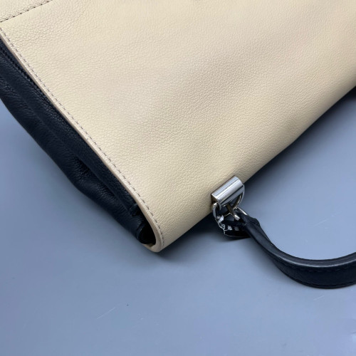 Louis Vuitton Lockme Hobo Calfskin White Black
