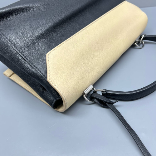 Louis Vuitton Lockme Hobo Calfskin White Black