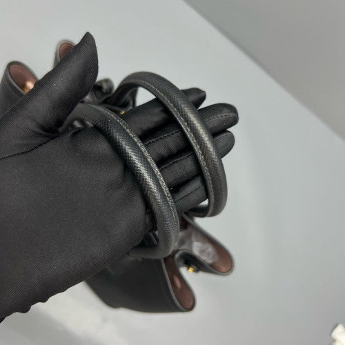 Prada Medium Double Bag Saffiano Calfskin Black