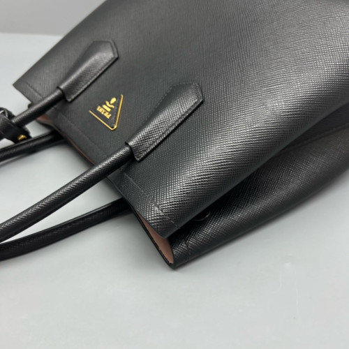 Prada Medium Double Bag Saffiano Calfskin Black