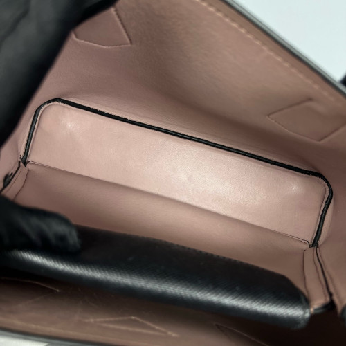 Prada Medium Double Bag Saffiano Calfskin Black