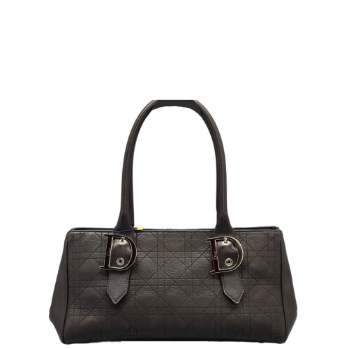 Dior East West Lady Dior Bag Calfskin Dark Brown