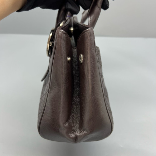 Dior East West Lady Dior Bag Calfskin Dark Brown