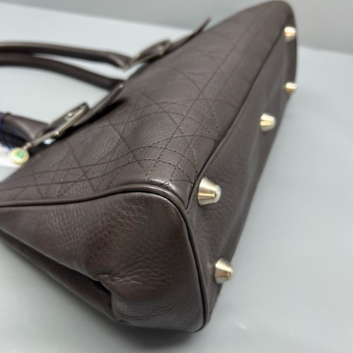 Dior East West Lady Dior Bag Calfskin Dark Brown