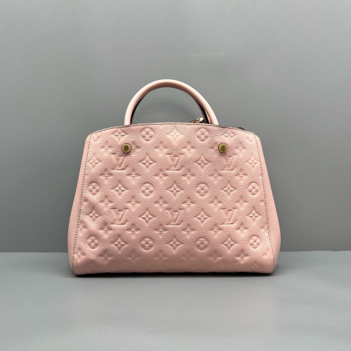 Louis Vuitton Montaigne MM Monogram Empreinte Pink
