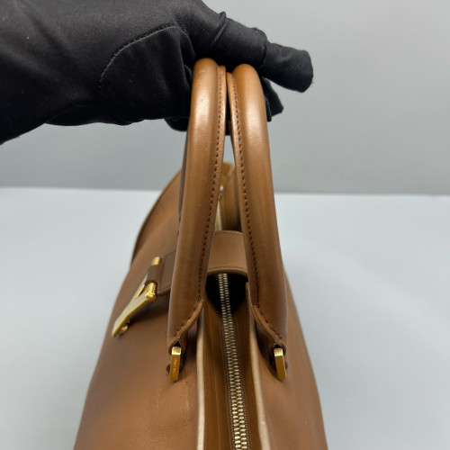 Yves Saint Laurent Small Cabas Chyc Calfskin Brown