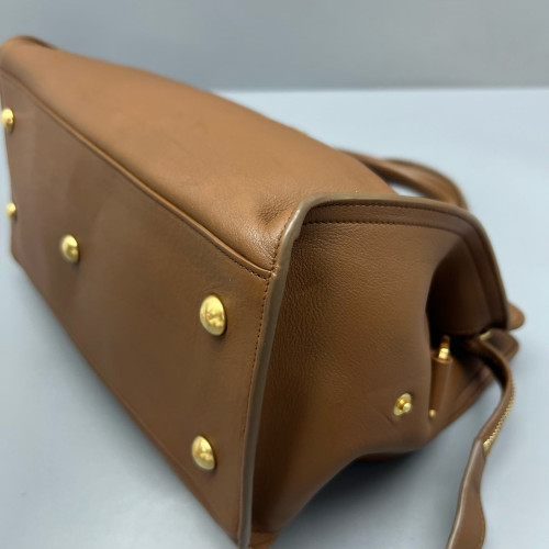 Yves Saint Laurent Small Cabas Chyc Calfskin Brown