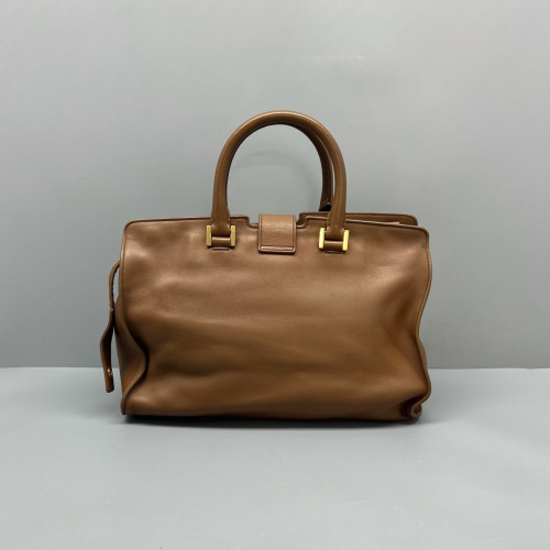 Yves Saint Laurent Small Cabas Chyc Calfskin Brown