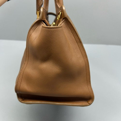 Yves Saint Laurent Small Cabas Chyc Calfskin Brown