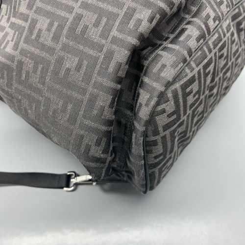 Fendi Backpack Zucca Calfskin Black Dark Brown Light Brown Fendi Backpack Zucca Calfskin Black Dark Brown Light Brown