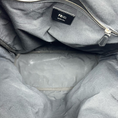 Fendi Backpack Zucca Calfskin Black Dark Brown Light Brown Fendi Backpack Zucca Calfskin Black Dark Brown Light Brown