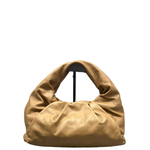 Bottega Veneta Small The Shoulder Pouch Lambskin Nappa Brown