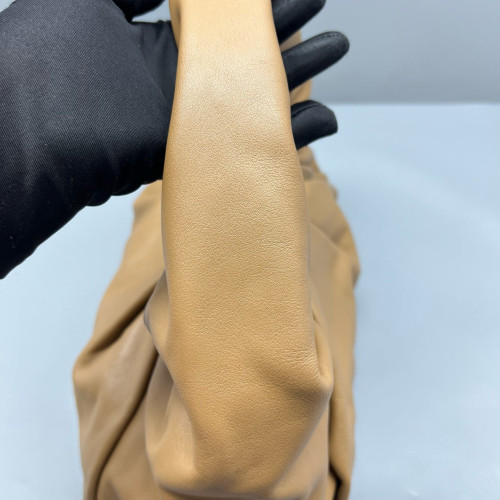 Bottega Veneta Small The Shoulder Pouch Lambskin Nappa Brown