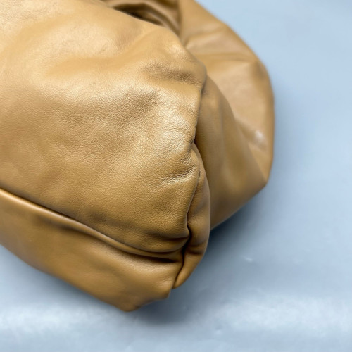 Bottega Veneta Small The Shoulder Pouch Lambskin Nappa Brown
