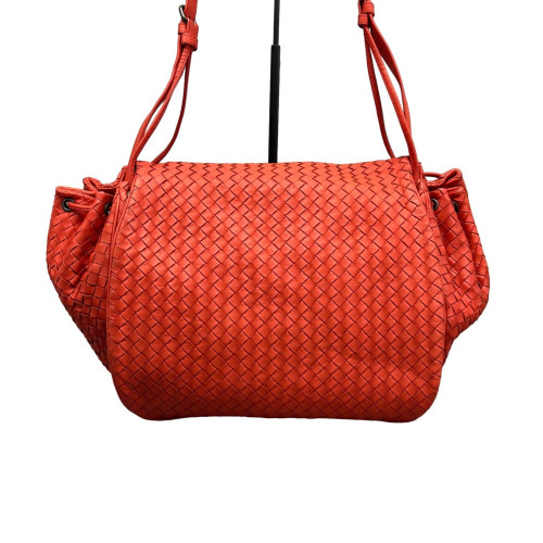 Bottega Veneta Crossbody Bag Lambskin Intrecciato Nappa Red