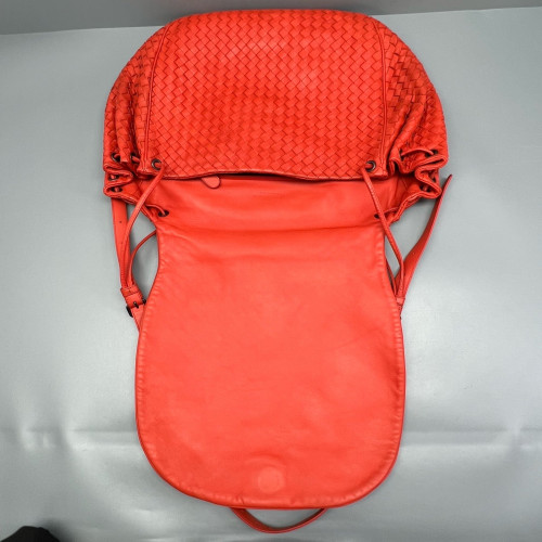 Bottega Veneta Crossbody Bag Lambskin Intrecciato Nappa Red
