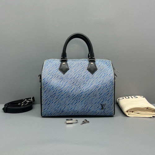 Louis Vuitton Speedy Bandouliere 25 Epi Blue