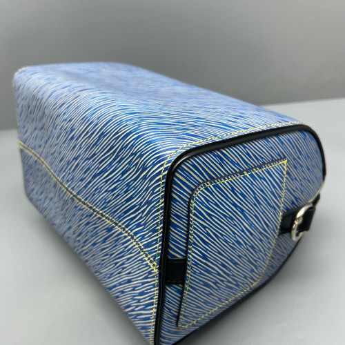 Louis Vuitton Speedy Bandouliere 25 Epi Blue