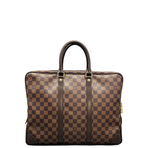 Louis Vuitton Porte Documents Voyage GM Damier Ebene Brown