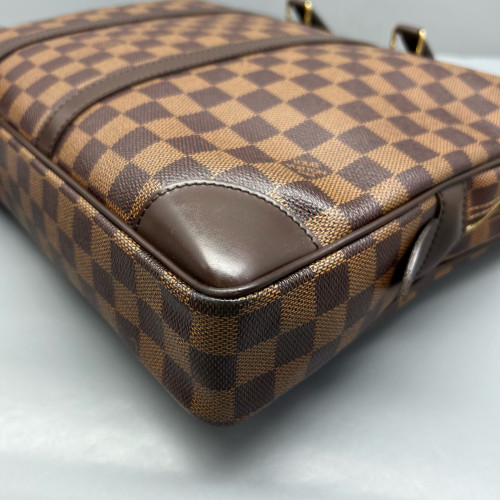Louis Vuitton Porte Documents Voyage GM Damier Ebene Brown