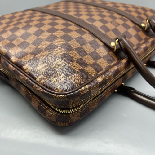 Louis Vuitton Porte Documents Voyage GM Damier Ebene Brown