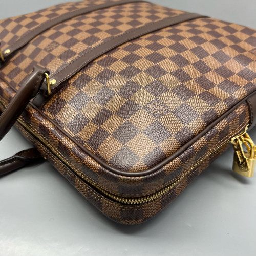 Louis Vuitton Porte Documents Voyage GM Damier Ebene Brown