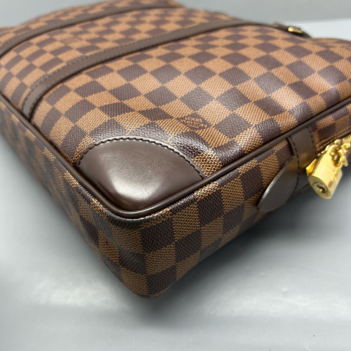 Louis Vuitton Porte Documents Voyage GM Damier Ebene Brown