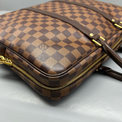 Louis Vuitton Porte Documents Voyage GM Damier Ebene Brown