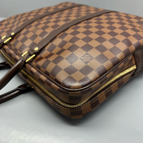 Louis Vuitton Porte Documents Voyage GM Damier Ebene Brown