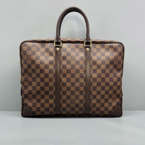 Louis Vuitton Porte Documents Voyage GM Damier Ebene Brown