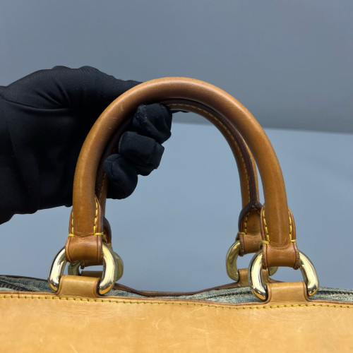 Louis Vuitton Neo Speedy Handbag Denim Monogram Blue