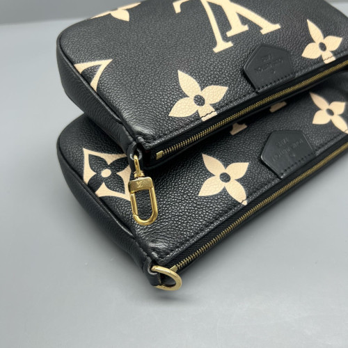 Louis Vuitton Multi Pochette Accessories Monogram Black