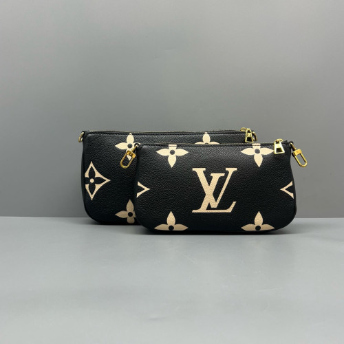 Louis Vuitton Multi Pochette Accessories Monogram Black