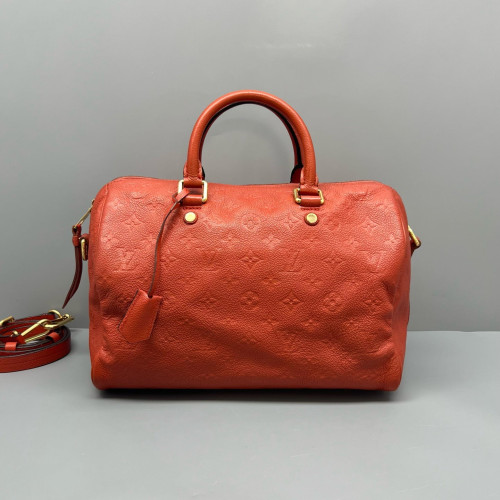 Louis Vuitton Speedy Bandouliere 30 Calfskin Orange