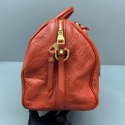 Louis Vuitton Speedy Bandouliere 30 Calfskin Orange