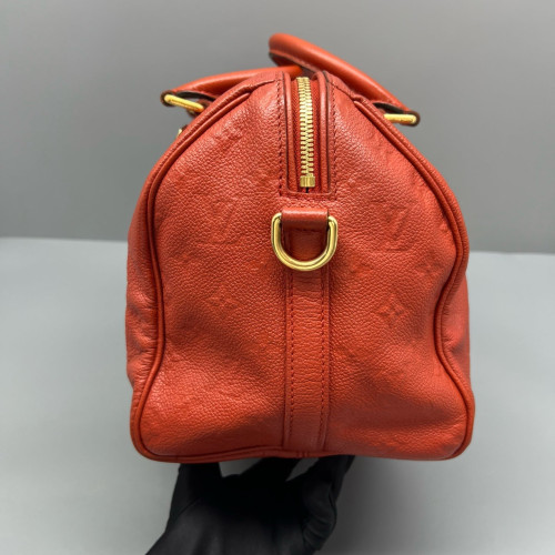 Louis Vuitton Speedy Bandouliere 30 Calfskin Orange