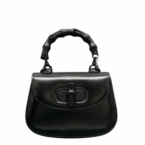 Gucci Bamboo 1947 Mini Calfskin Black