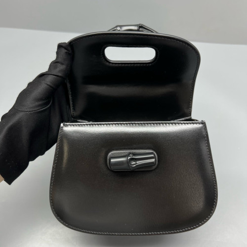 Gucci Bamboo 1947 Mini Calfskin Black