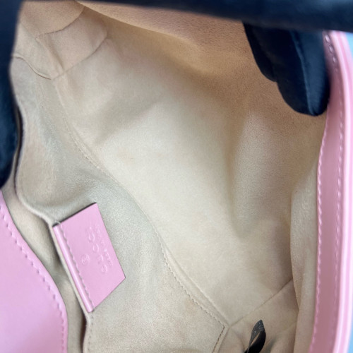 Gucci Matelasse Mini GG Marmont Calfskin Pink