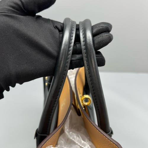 Louis Vuitton On My Side MM Monogram Black Brown Louis Vuitton On My Side MM Monogram Black Brown