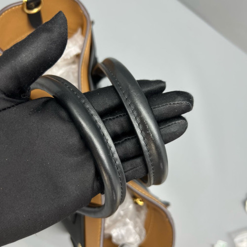 Louis Vuitton On My Side MM Monogram Black Brown Louis Vuitton On My Side MM Monogram Black Brown