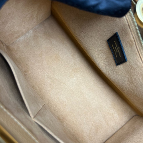 Louis Vuitton On My Side MM Monogram Black Brown Louis Vuitton On My Side MM Monogram Black Brown