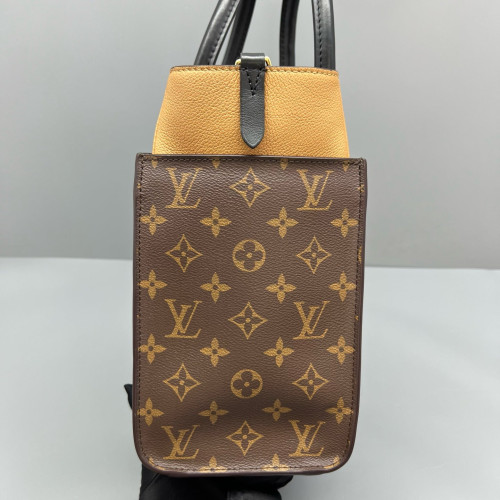 Louis Vuitton On My Side MM Monogram Black Brown Louis Vuitton On My Side MM Monogram Black Brown