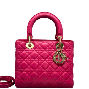 Dior Small Lady Dior Calfskin Fuchsia Dior Small Lady Dior Calfskin Fuchsia