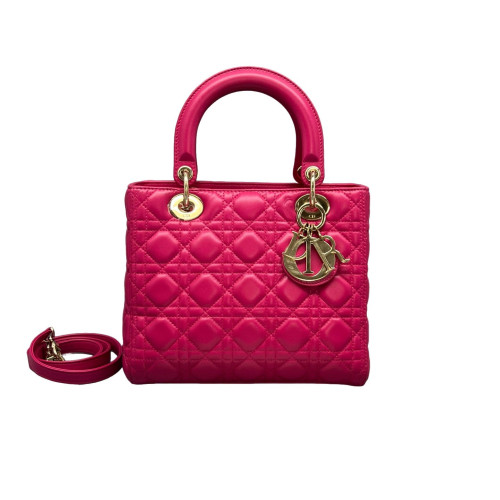 Dior Small Lady Dior Calfskin Fuchsia Dior Small Lady Dior Calfskin Fuchsia