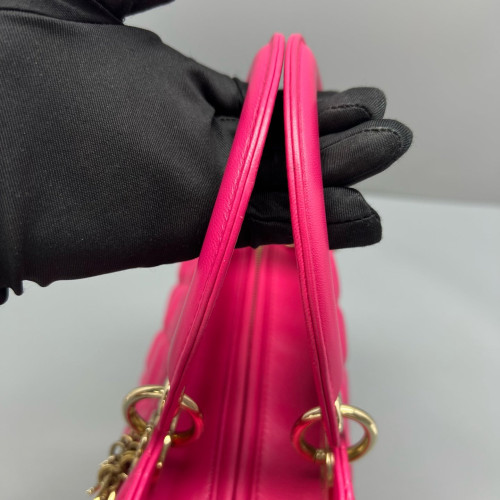 Dior Small Lady Dior Calfskin Fuchsia Dior Small Lady Dior Calfskin Fuchsia