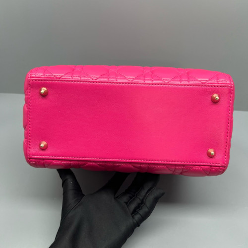 Dior Small Lady Dior Calfskin Fuchsia Dior Small Lady Dior Calfskin Fuchsia