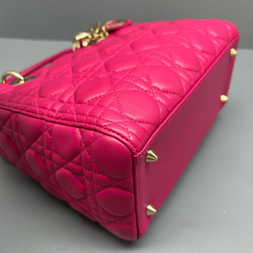 Dior Small Lady Dior Calfskin Fuchsia Dior Small Lady Dior Calfskin Fuchsia