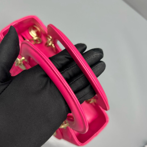 Dior Small Lady Dior Calfskin Fuchsia Dior Small Lady Dior Calfskin Fuchsia