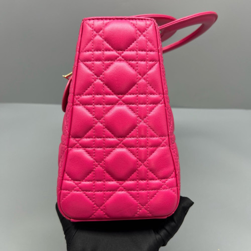 Dior Small Lady Dior Calfskin Fuchsia Dior Small Lady Dior Calfskin Fuchsia